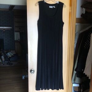 Chico’s Travelers Classic Black Sleeveless Maxi Dress size L